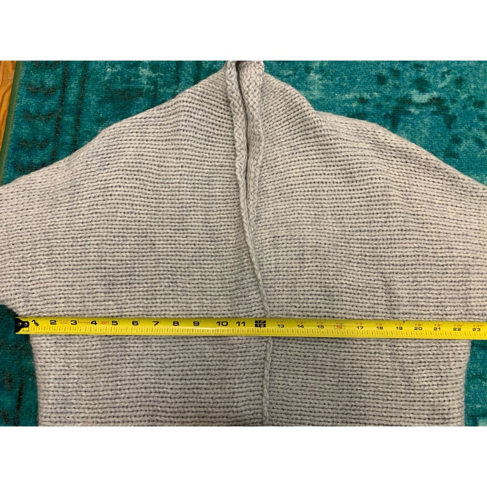 Gap Chunky Shawl Collar Cardigan Sweater Grey - Picture 8 of 10